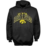 Iowa Hawkeyes Black Arched Hoody Sweatshirt