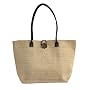 ENORMOUS NATURAL BROWN BIG JUTE SHOPPING TOTE BEACH BAG