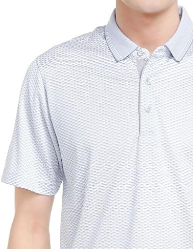 XZHLSM Men's Stand-collar Leisure T-shirt Size XXL Color White