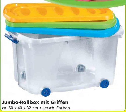 Spielzeug – Rollenbox mit Griffen Deckel Rollbox