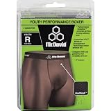 McDavid Youth Boxer Short with Cup Pocket, Black, Regular