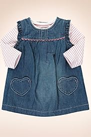 2 Piece Pure Cotton Frill Pinafore Outfit