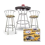 IMAGE OF Chrome Bar Table & 2 Chrome 29