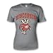 The Wisconsin Badgers Big Arch and Logo Ring Spun Tee by New Agenda is the best of both worlds: it 
looks good and feels great! Ring Spun cotton gives the shirt the softest feel out there. This 
woman