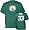 Larry Bird Boston Celtics Throwback Player Name and Number Green T-Shirt - Small