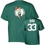 Larry Bird Green Majestic Throwback Player Name and Number Boston Celtics T-Shirt