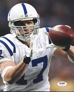 Austin Collie Autographed Photograph - 8x10 #t74528 - PSA/DNA Certified - Autographed NFL Photos