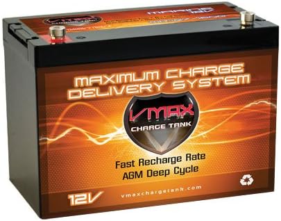 VMAXTANKS VMAX MR127 for Sea Doo power boat and trolling motors w/group 27 marine deep cycle 12V battery