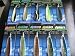 LOT of 12 Assorted Colors Laser Fishing Spoons Trolling Casting Salmon Pike Trout Bas...