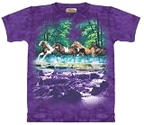 The Mountain Spring Creek Run Horses Tee T-shirt