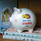 University of Kansas Born to be a Fan Piggy Bank