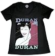 Duran Duran Rio V-neck Black Juniors T-shirt