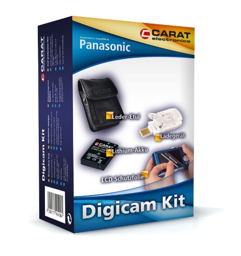 Carat Electronics DigiCam Kit Zubeh&ouml;rset (Akku, Ladeger&auml;t, Etui und Schutzfolie) f&uuml;r Panas Preisvergleich