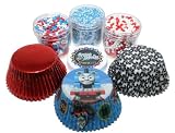 Thomas Train Cupcake Kit by Crispie Sweets - Sprinkles and Baking Cups Set