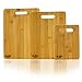 Bamboo 3-Piece Cutting Board Set Eco-Friendly Durable Ultimate Bamboo