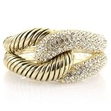 Peg's Cable Cuff Bracelet - Gold