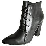 Steve Madden Women's Jillinna Boot, Black Leather, 9.5 M US