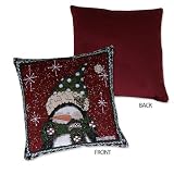 Review Other Major Designers  / Famous Maker Tapestry Snowman Decorator Pillow