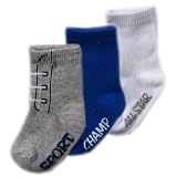 3-Pack "Shoe" Baby Socks (non-skid), Blue, 18-36 months [Apparel]