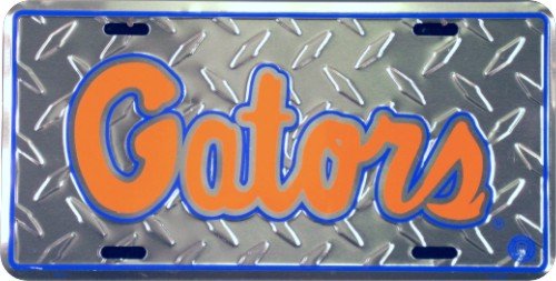 (6x12) Florida Gators Diamond Cut NCAA Tin License Plate