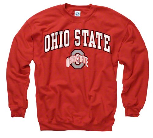 Ohio State Buckeyes Red Perennial II Crewneck Sweatshirt