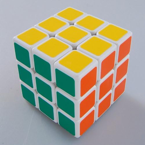 MILLIONACCESSORIES® New!! 3x3 Linglong 46mm Mini 3x3x3 White Speed Cube Puzzle