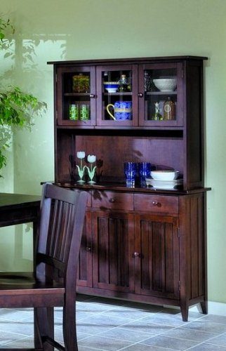 Market Square Collection Solid Wood China Cabinet/Buffet Hutch