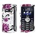 Electronics : Purple Rose Snap on Hard Skin Cover Case for Lg Envy 3 Envy3 Vx9200