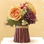 Sangria in Piedi Brandy Roses, Crimson Aster, Dahlia, Alhemelia and Rose Hips