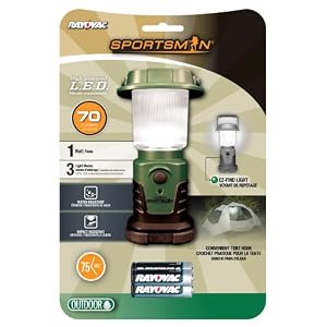 Rayovac SP1W3AALN-B Sportsman 70-Lumens LED Mini Lantern With Batteries by Rayovac