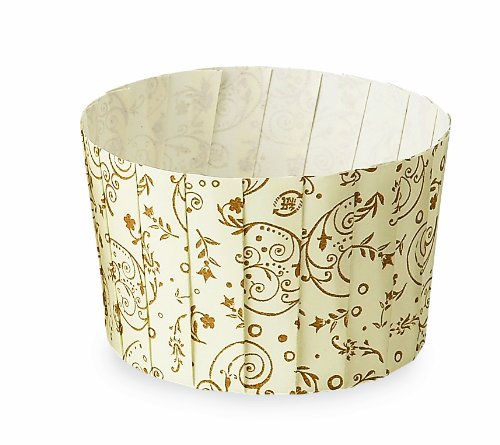 Welcome Home Brands T70087BX Pleated Free-Standing Baking Cups, Set of 12, Blossom Brown