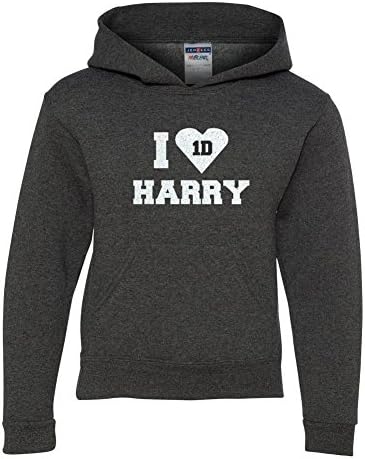 Youth One Direction I Love Harry Glitter Pullover Grey Large