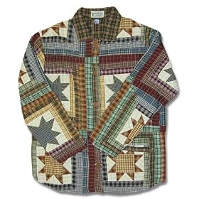 ZK Patchwork Theme Cottage Star Jacket - Reversible SM,MD,LG,XL (CLICK FOR SIZE CHOICE) by TheMountainLine