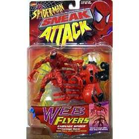 Spider-Man Sneak Attack: Web Flyers: Carnage SPider with Carnage Flyer Plus "Sneak Attack" Sticker
