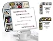 Korner Keeper Computer Monitor Organizer/Photo Frame - Charcoal