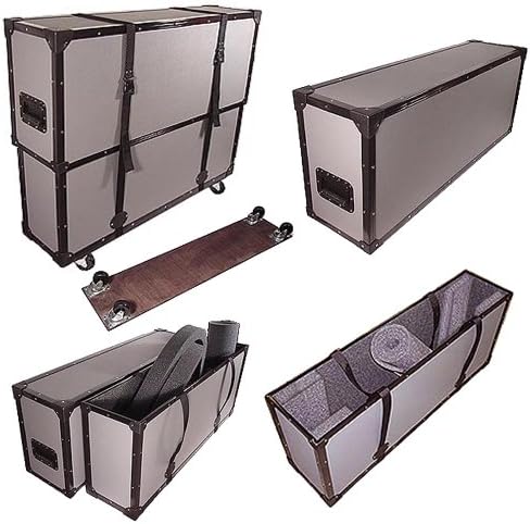 50 Inch Plasma LED LCD TuffBox 1/4 Light Duty Road Case with Adjustable Telescoping Lid & Wheelboard