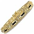 Men's 14K Yellow Gold and Onyx Bracelet