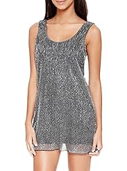 Girls Fitted Polyester Sleeveless Above the Knee Short Scoop Neck  Dress