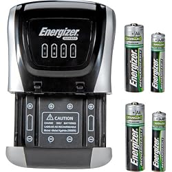 Energizer Compact  Charger With 4 AA NiMH Rechargeable Batteries