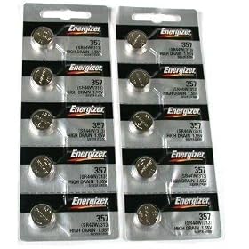 10 357 / 303 Energizer Watch Batteries SR44SW SR44W
