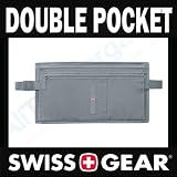 SWISS MONEY BELT DOUBLE POCKET WAIST BAG POUCH TRAVEL