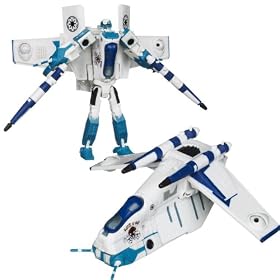 Star Wars Transformers Commander Wolffe Republic Gunship