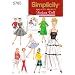Simplicity Sewing Pattern 5785 Doll Clothes, One Size