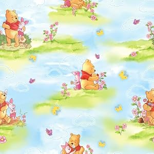 Crafty-Cuts-2-Yards-Cotton-Fabric-Winnie-The-Pooh-Hum-Along