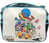 Gola Redford Camper Unisex By Tado Black & White Zip Up Messenger Shoulder Bag