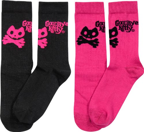 United Labels 0116170 - Socken - Goodbye Kitty, Gr&ouml;&szlig;e 35 - 38, 2er Set