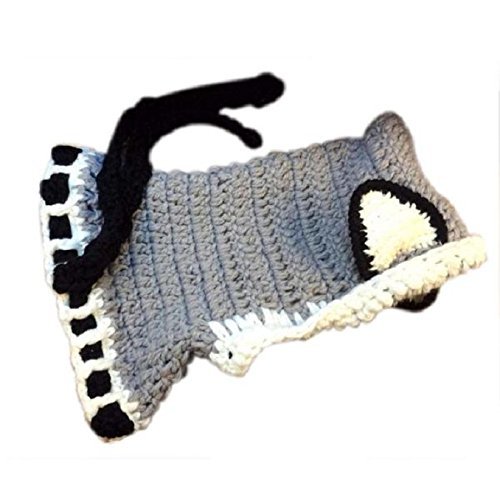Imagen 4 de Frbelle® Gorro de Punto Invierno Esquí Montaña Campaña Diseño de Zorro Protección Sombreros Chale Capucha Bufunda Pasamontaña Beanie para Niños Unisexo de 3 a 9 años Grís