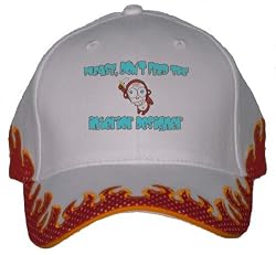 Please, Don't Feed The Interior Designer Orange Flame Hat / Baseball Cap