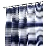 InterDesign Enzo Shower Curtain - Navy/White