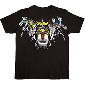 Voltron Lion Collar Black Tee T-Shirt